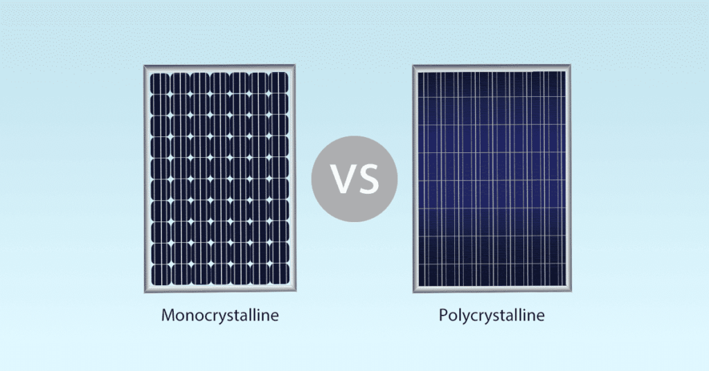 Difference In Monocrystalline and polycrystalline PV Panels