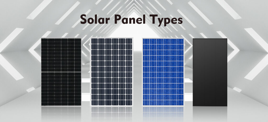 What are the main types of solar panels
