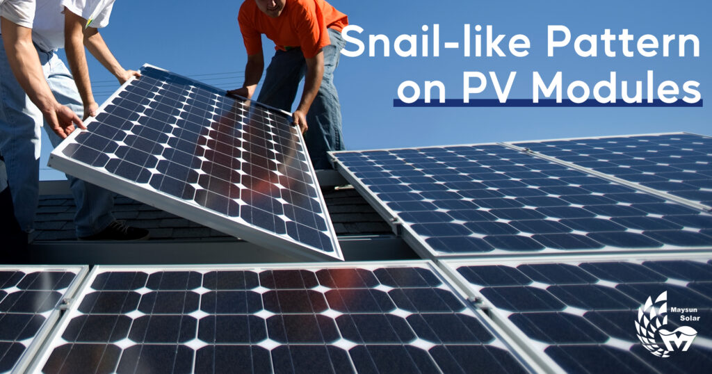 Causes and analysis of snail-like pattern in PV module