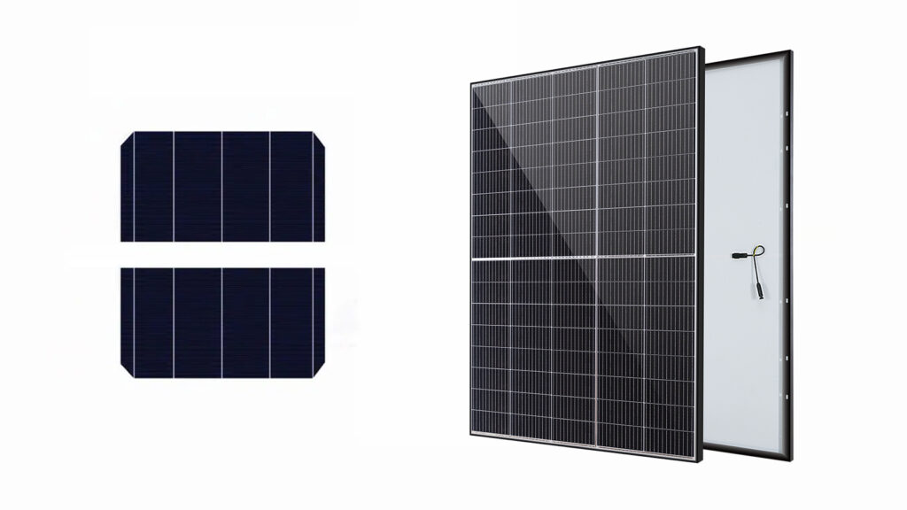 Photovoltaic module manufacturing process: half-sheet cutting