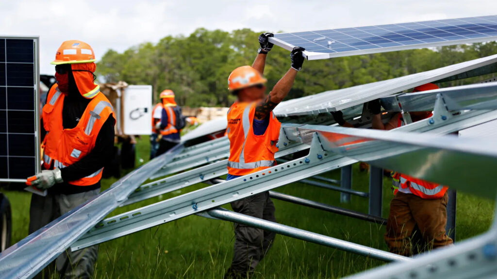 Necessary accessories for PV installation: brackets