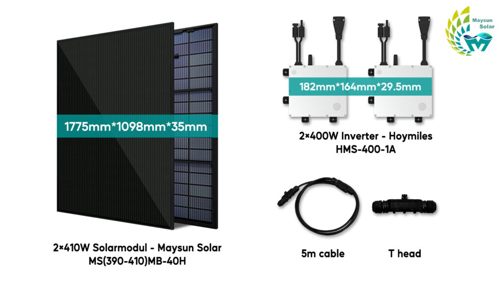 Venusun S, a complete 800 W balcony PV system