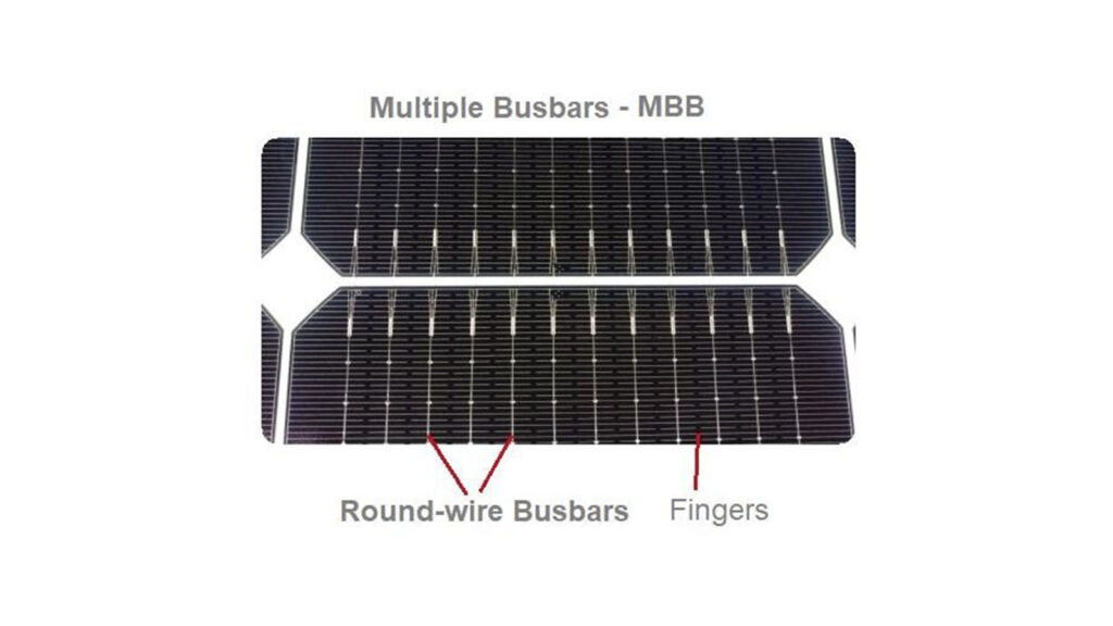 Multiple Busbars-MBB Round-wire Busbars Fingers