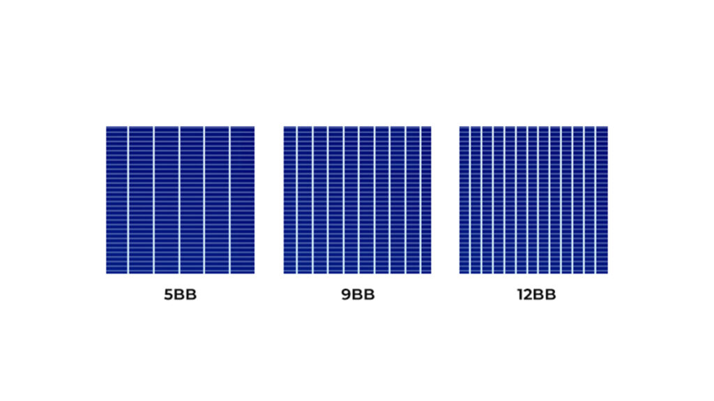 5BB 9BB 12BB solar cells