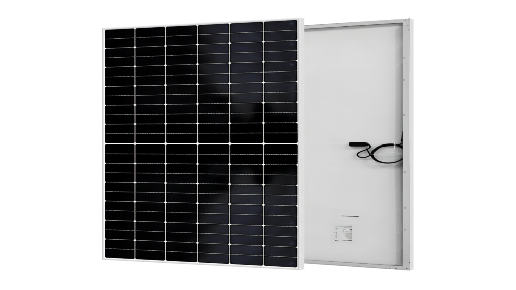 Maysun Solar IBC Silver Frame 555W-600W MONO 182mm 144 cells 1/2 Cut Solar Panel