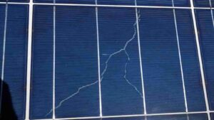 Snail Trails on The Solar Panels