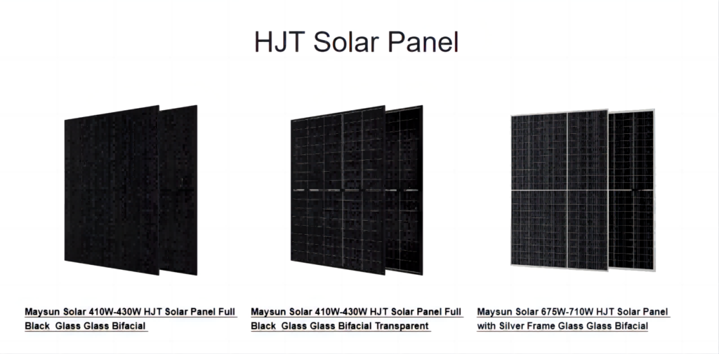 HJT solar panel