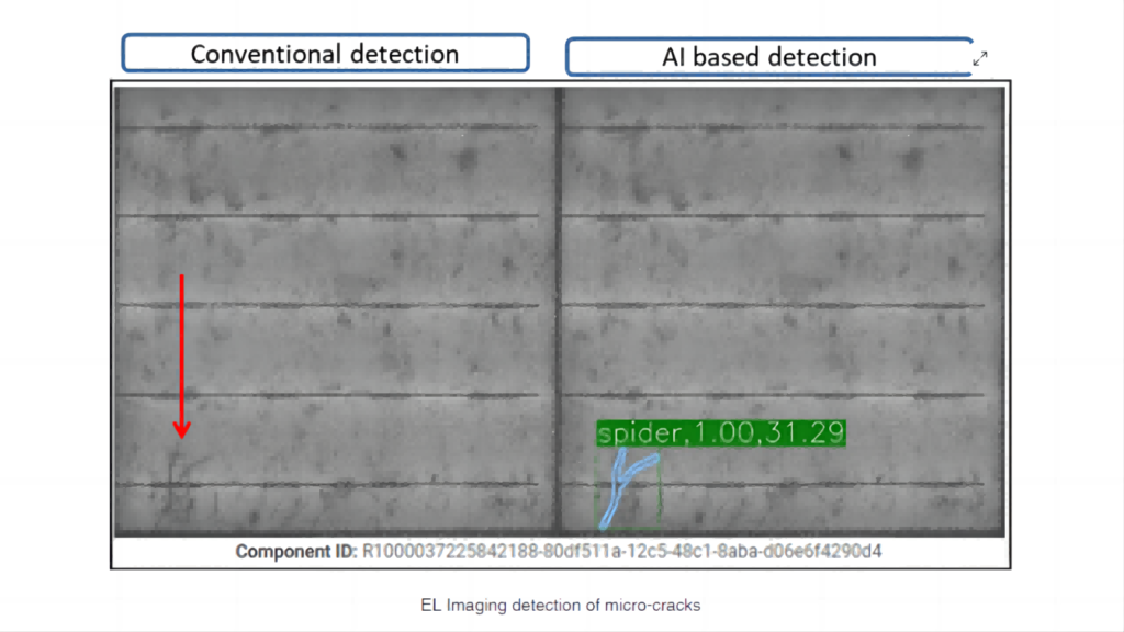 EL testing of microcracks