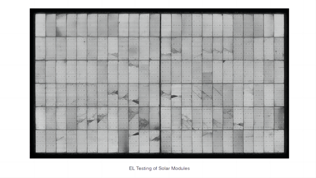 EL testing of solar modules