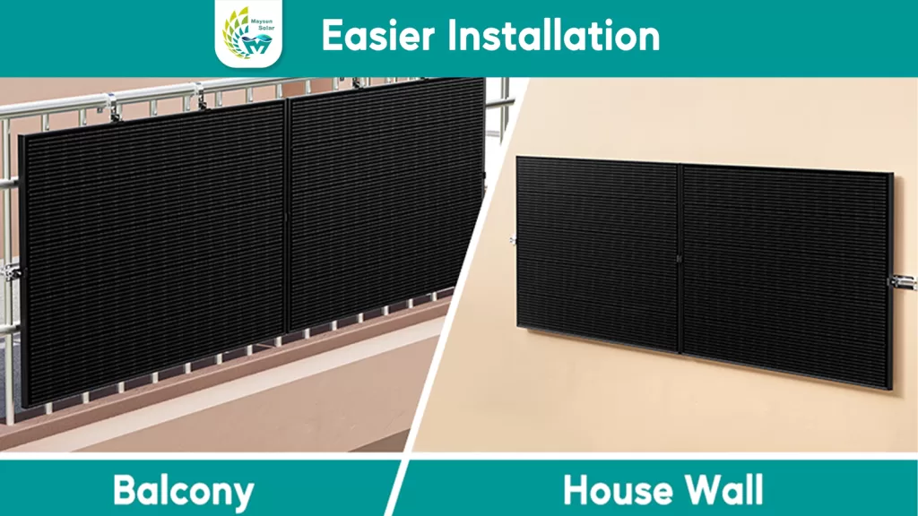 easier installation for balcony and hourse wall
