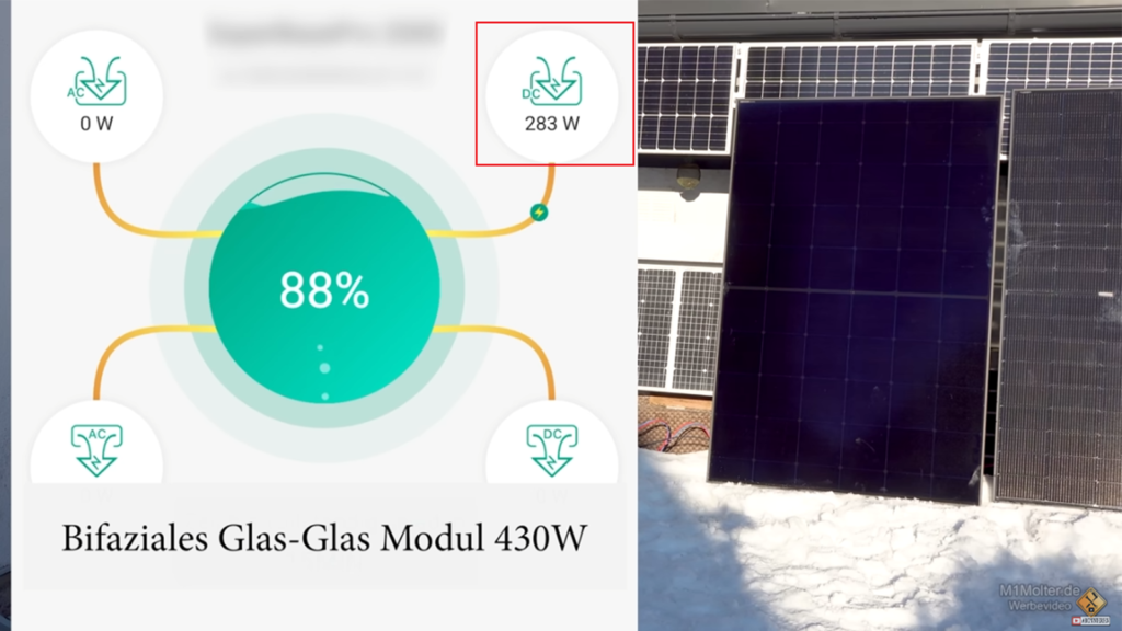 testing bifacials glas-glas module 430W