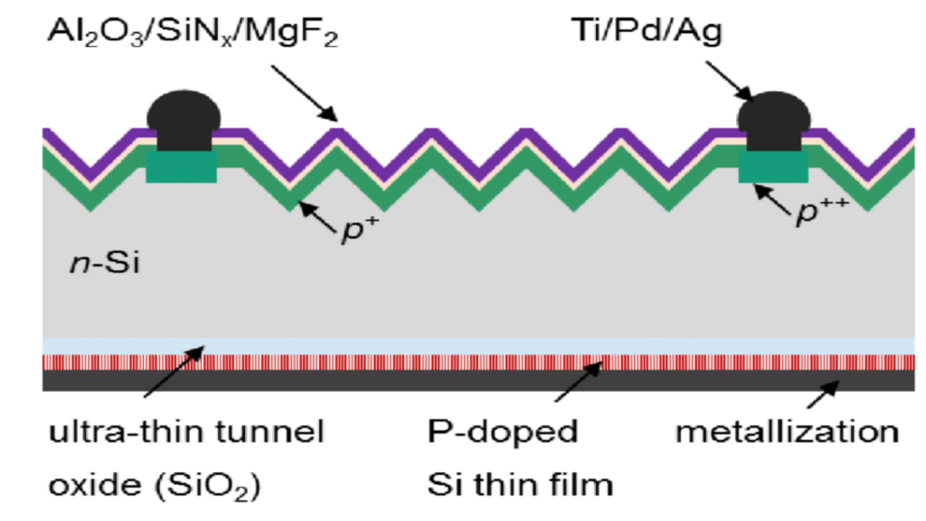 The typical components of TOPCon Solar Cell