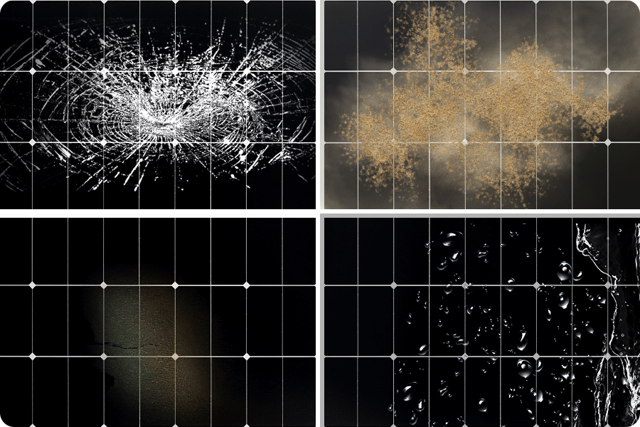 Quality issues in photovoltaic modules often do not appear in the early stage and gradually become visible over time.