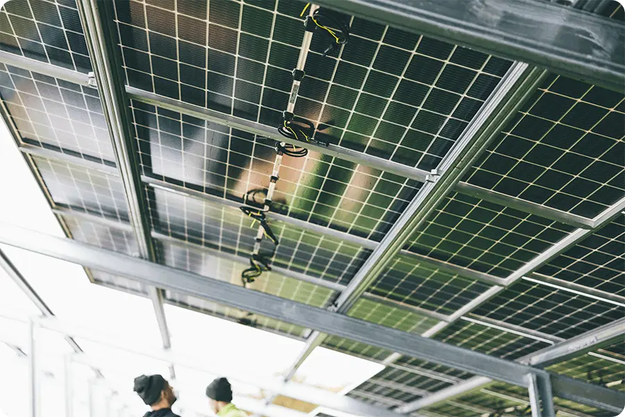 Bifacial PV modules can better use rear-side light in open spaces with suitable reflection conditions.