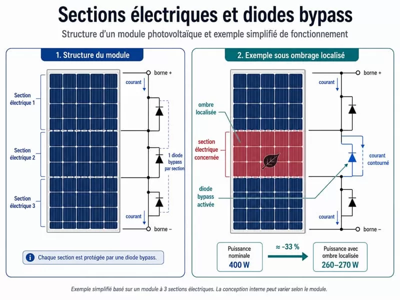 sections-electriques-diodes-bypass-module-photovoltaique