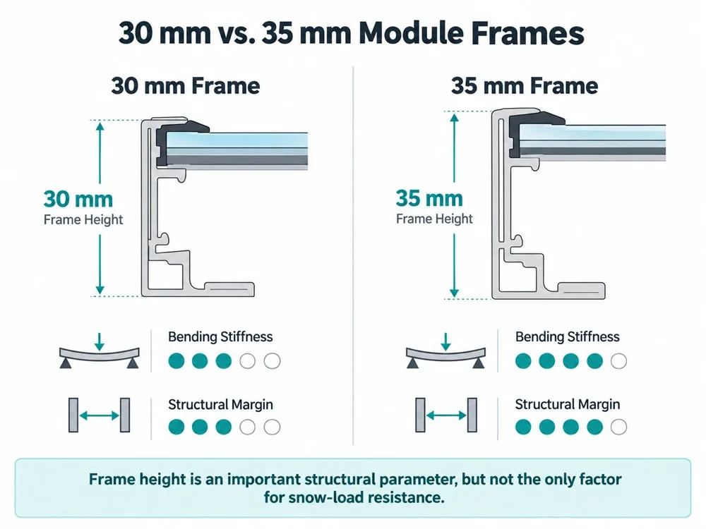30 mm vs. 35 mm Module Frames