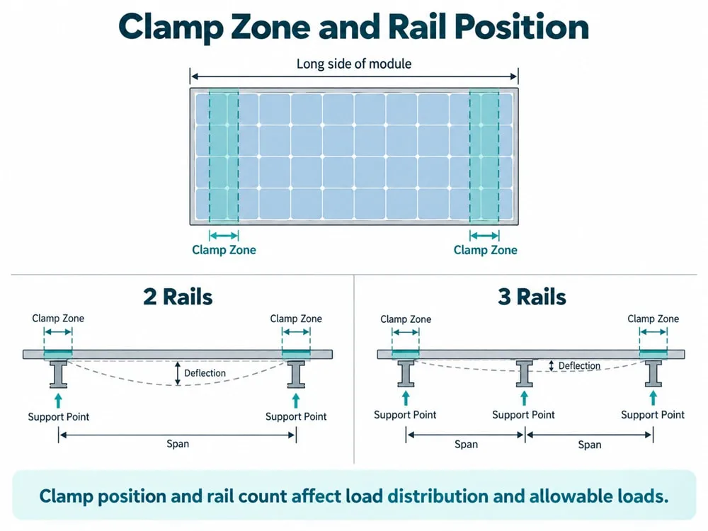 Clamp Zone and Rail Position
